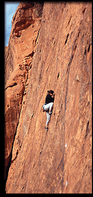 Koren, pulling a 10c in Snow Canyon.